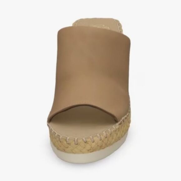 NEW Vince Camuto Brissia Wedge Espadrille Sandals  Size 11  Tortilla Tan Nubuck - Picture 3 of 5